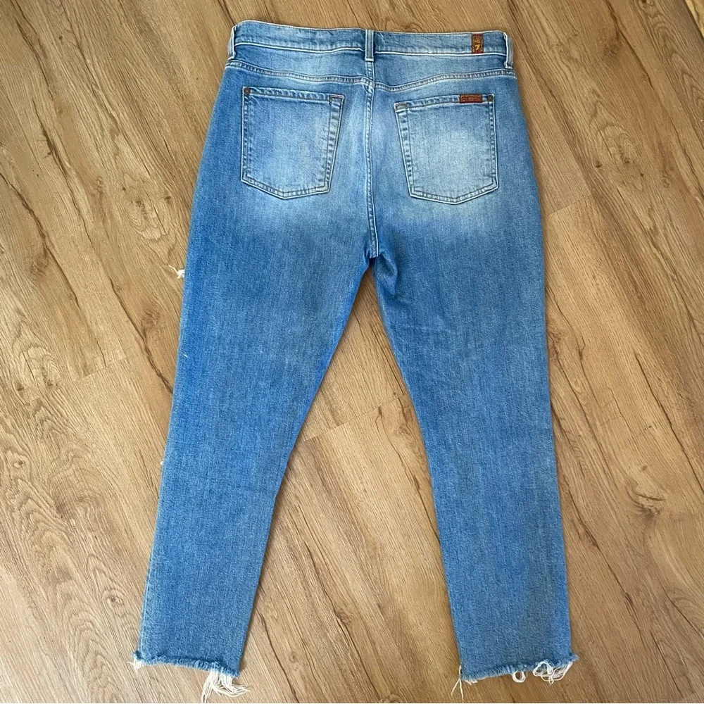 7 for all mankind high waist cropped Josefina, sz 29 - Picture 2 of 6